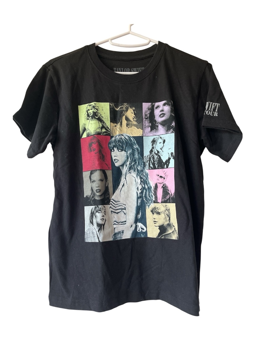 Official Taylor Swift Eras Tour Councert Black Tee Shirt Youth M Women’s S